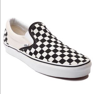 Slip on checkered vans